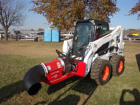 mini skid steer leaf blower|buffalo 8000 debris blower.